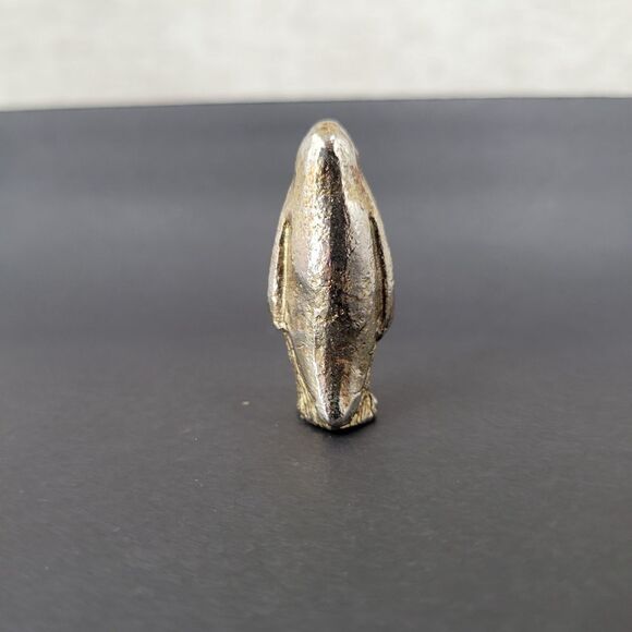 Penguin Metal Figurine Vintage Very Heavy 1.5" Game Piece  Miniature Collectible - Picture 4 of 7